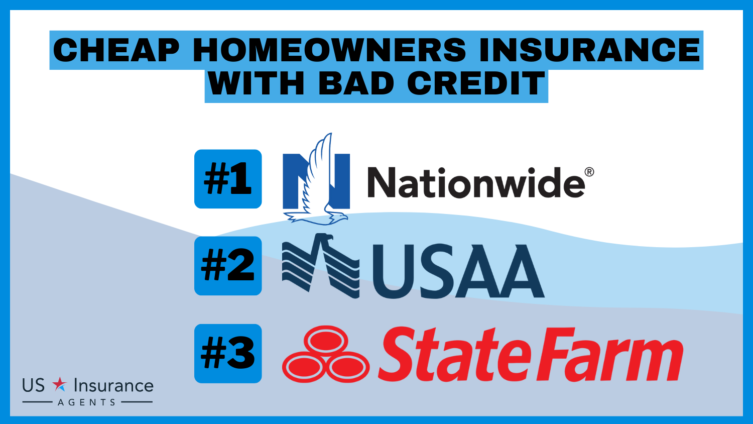 Nationwide, USAA, State Farm: Cheap Homeowners Insurance With Bad Credit