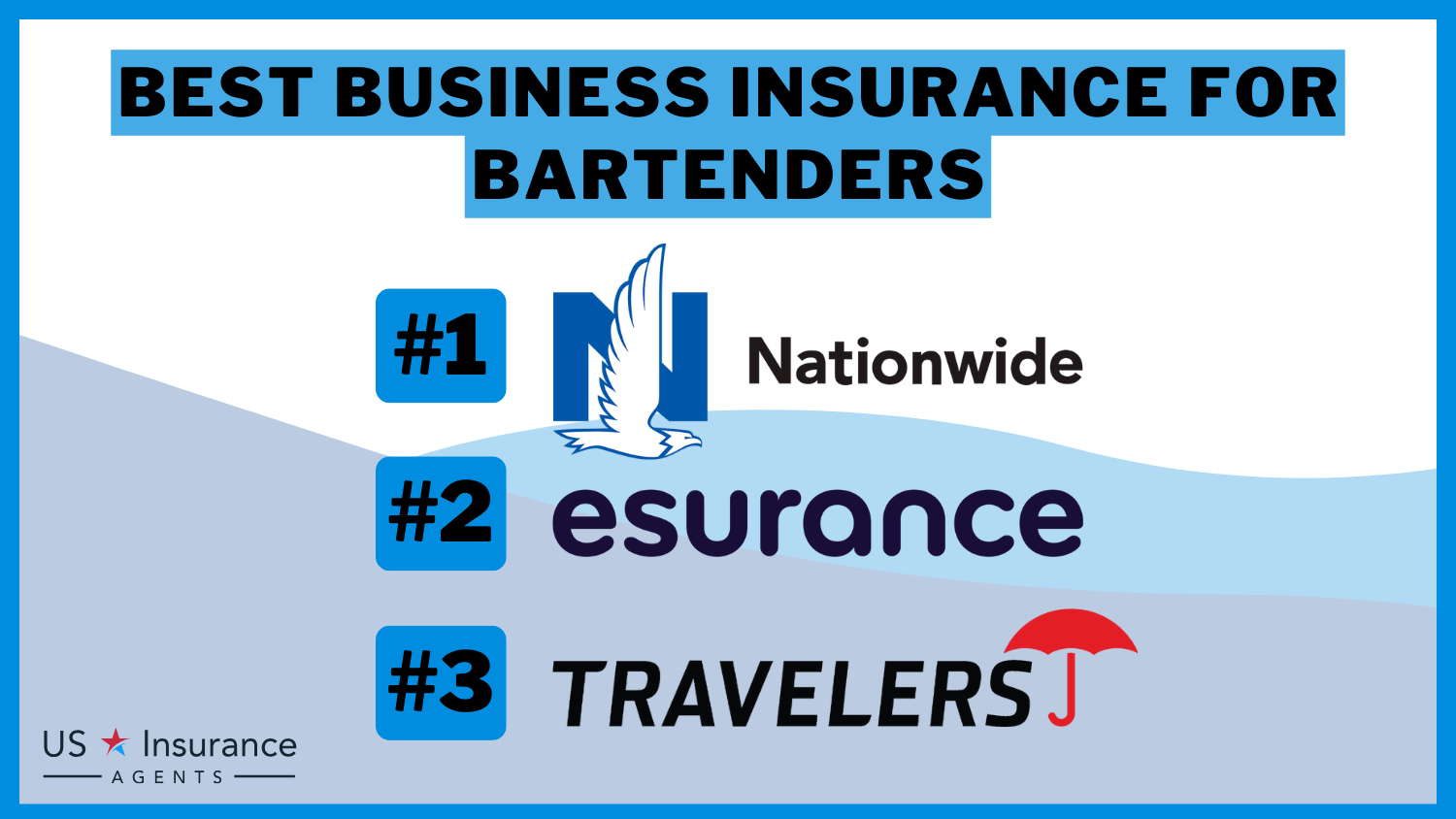 Best Business Insurance for Bartenders Nationwide, Esurance and Travelers.