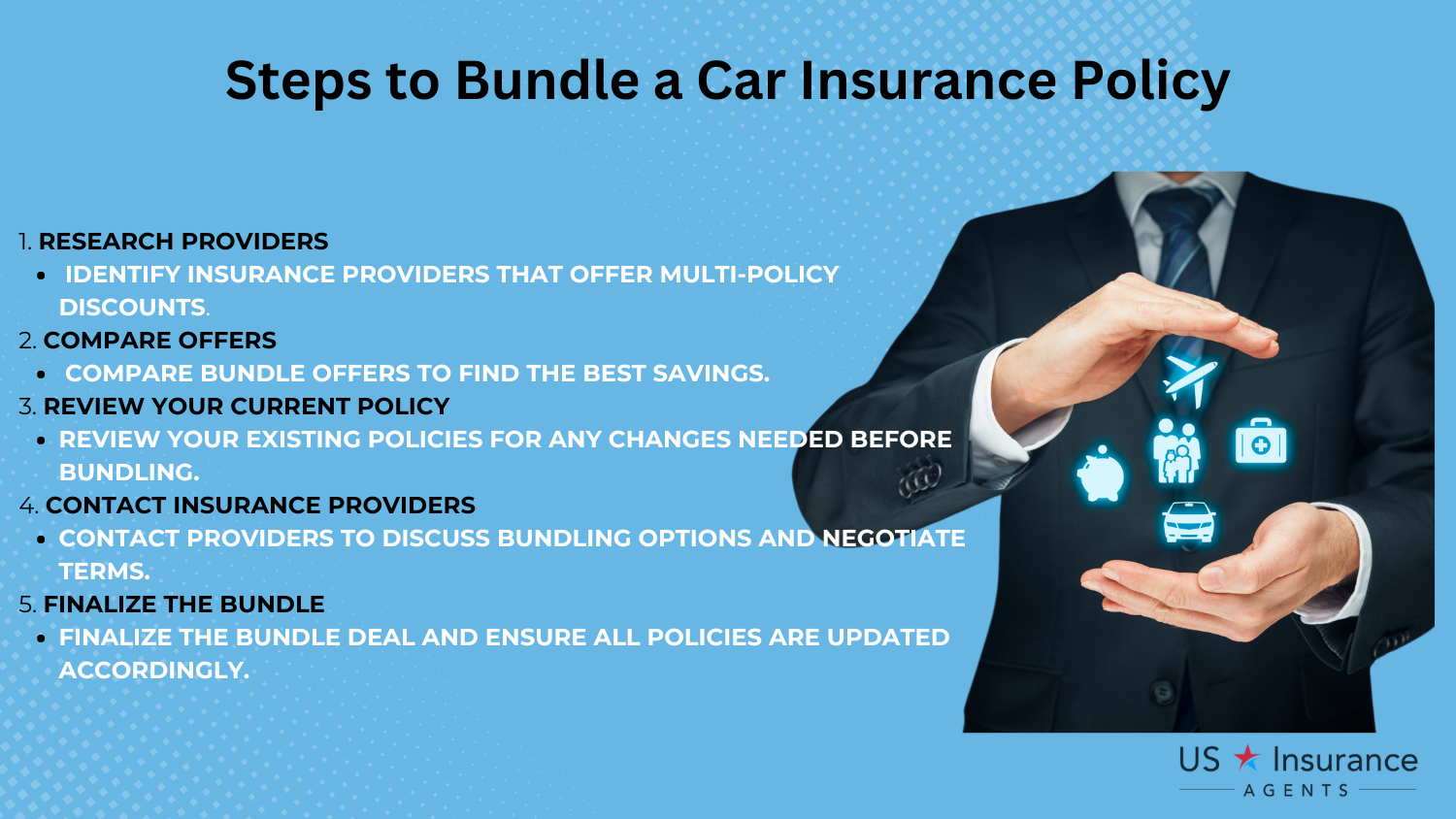 Cheap Suzuki Equator car insurance: Steps to Bundle a Car Insurance Policy Infographics 